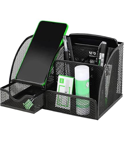 Amazon.co.jp: EX-SPACE Desk Organizer, Pen Stand, Pen Holder